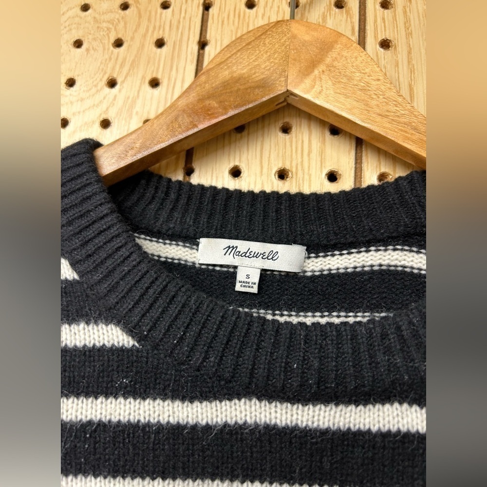 Madewell Wool Stripe Mini Dress - Picture 4 of 5